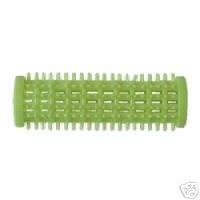 12 x Plastic Comb Hair Rollers Green 18mm Hairdressing  