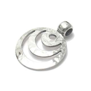 Sterling Silver Hammered Cut Out Pendant O5 1310  