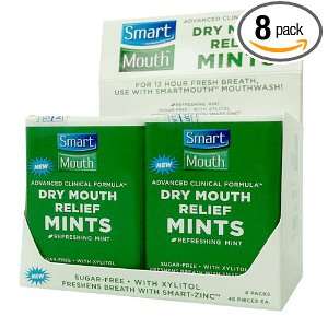  SmartMouth Dry Mouth Relief Mints, Great Mint Flavor (Pack 