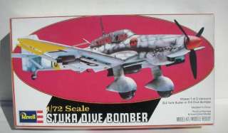 VINTAGE REVELL 1/72 WWII GERMAN STUKA DIVE BOMBER MODEL PLANE AIRPLANE 