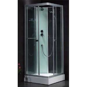   Shower Enclosure with Shower Enclosure Tray and Glass Shower Panel