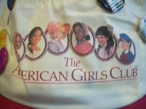 THE AMERICAN GIRL CLUB HAT CAP w/ 18 pins  