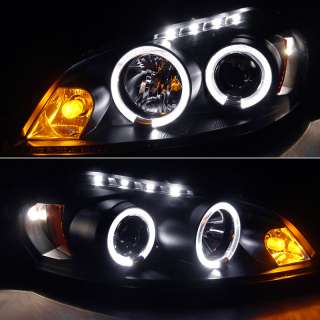06 10 Chevy Impala Halo LED Projector Black Head Lights  