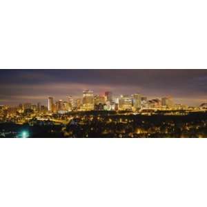  Illuminated Building at Night, Edmonton, Alberta, Canada 