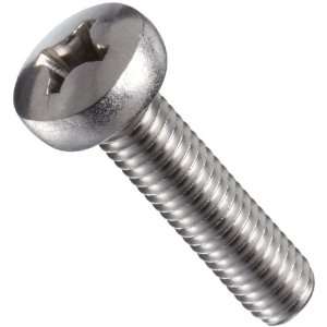 Stainless Steel 18 8 Machine Screw, Vented Pan Head, Phillips Drive 