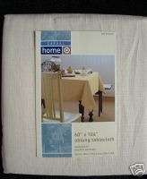 Casual Home Oblong 60x104 Tan Beige Tablecloth NeW IP  