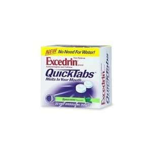  Excedrin Quicktabs Fast Dissolving Pain Reliever Tablets 