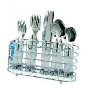  20 Piece Cutlery Set With Chrome Holder Clear Case Pack 12 