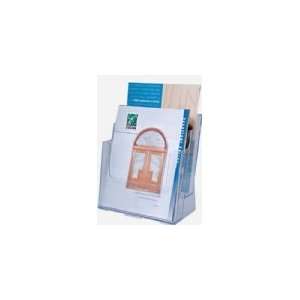  Brochure Holder, Two Tier, Holds 4 X 9 Tri fold Brochures 