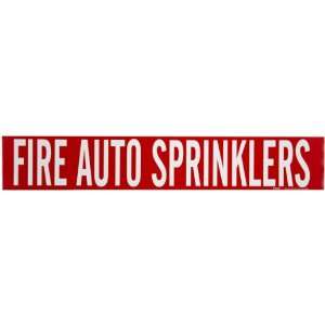   Color Self Sticking Vinyl Pipe Marker, Legend Fire Auto Sprinklers