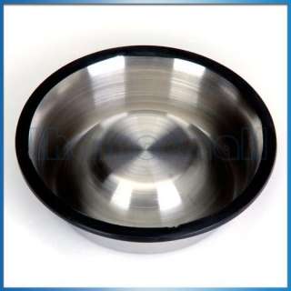 4SZ Stainless Steel Food Bowl & Rubber Ring Pet Dog Cat  