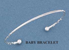 Adorable 925 Sterling Silver Baby Bracelet Must See  