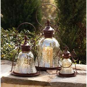  Fleur de Lis Lantern Set (S/3)