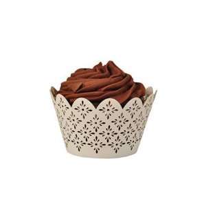  Fleur De Lis Cupcake Wrapper (50 Pack) Ivory Kitchen 