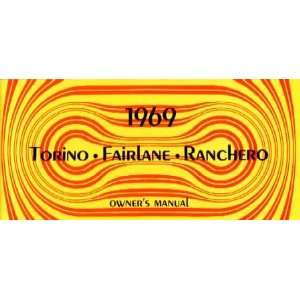 1969 FORD TORINO FAIRLANE RANCHERO Owners Manual Guide 