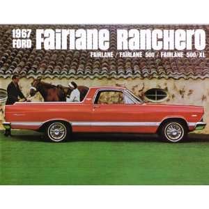  1967 FORD FAIRLANE RANCHERO Sales Brochure Book 