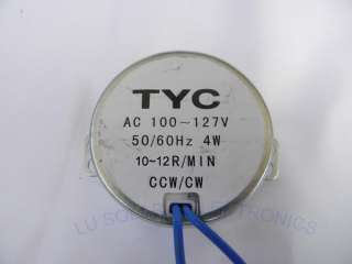 ROBUST TYC 50 SYNCHRONOUS MOTOR AC110V 10/12RPM 4W CW/CCW Torque 1.5KG 