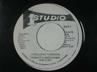 DOREEN SCHAFFER soul/reggae 45 THIS LOVE/VERSION~STUDIO ONE VG++ 