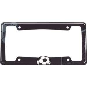    Soccer Ball License Plate Frame (Generic Black & White) Automotive