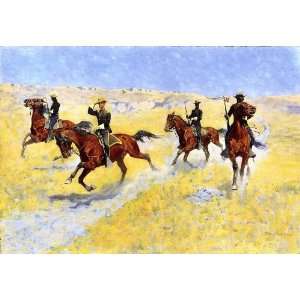  FRAMED oil paintings   Frederic Remington   24 x 16 inches 