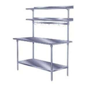  Shelf, Table Mounted, Single Deck, 15D, 36W, Stainless 