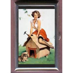  PIN UP RETRO DOG HOUSE GARTERS Coin, Mint or Pill Box 