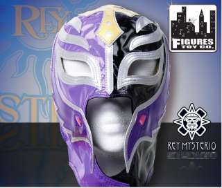 WWE Rey Mysterio Kid Sz Rep Black and Purple Half Mask  