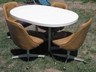 1960s 70s DINING Kitchen TABLE CHAIRS Set Vintage RETRO Mod EXCELLENT 