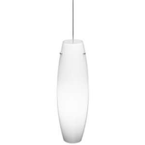   Lamp Pendant with White Opal Case Glass Shade Matte Satin Nickel Home