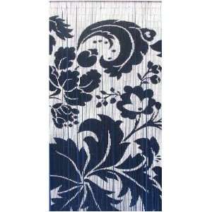   And White Floras Bamboo Beaded Curtain by Bamboo 54