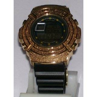   Shock Resistant Stainless Steel Watch in Gold Finish by Diamond King
