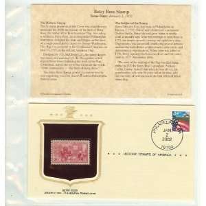  Historic Stamps of America Betsy Ross Stamp Issue Date 