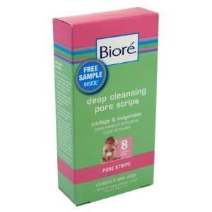  Biore Deep Cleansing Pore Strips 8s Nose (3 Pack) with 