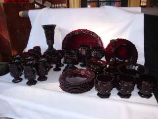   COD RUBY RED COLLECTION PLATES PLATTER RIMMED SOUP BOWLS & MORE  