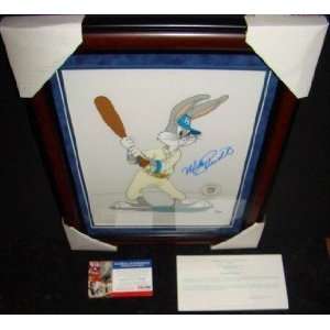   SIGNED Framed LE SERICEL Bugs Bunny PSA 