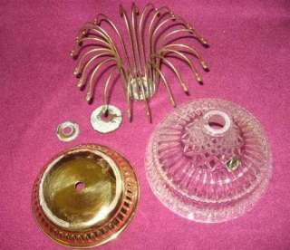 Vintage Italian Lead Crystal Chandelier Parts  