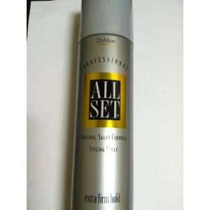 DeMert All Set Extra Firm Hold Styling Spray Original Salon Formula 12 