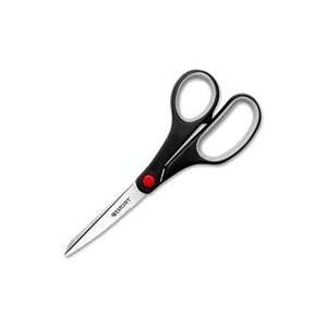  Scissors,Soft Handle,8 Bent,Left/Right Hand,Black Handle 