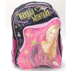  Hannah Montana Large Backpack and One Princess Travel Game Card Set