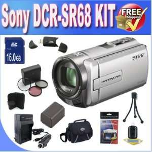 Sony DCR SR68 80GB Hard Disk Drive Handycam Camcorder + 16GB SDHC 