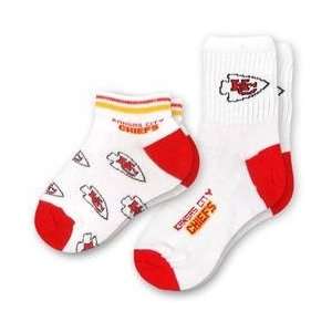  For Bare Feet Kansas City Chiefs Boys Socks (2 pack 