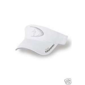  Hawaiian Hats Bold Logo Visor White