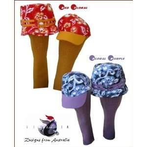 com Golf Headcovers by Titania (ColorFloral Purple,StyleBucket Hat 