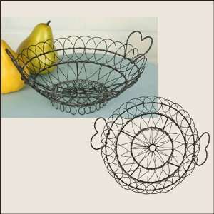  Wire Basket With Heart Handles