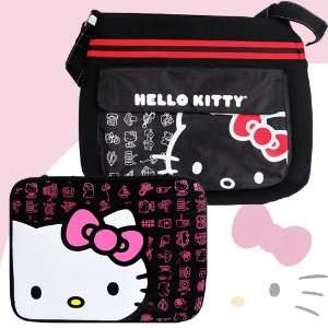   Hello Kitty 16 Neoprene Zippered Notebook Sleeve (Black) #20709G BLK