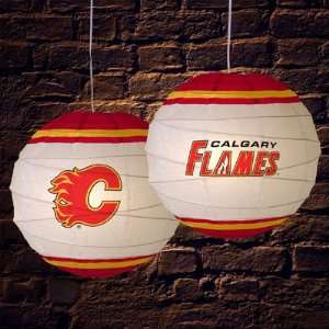  Calgary Flames 18 Inch Rice Paper Lamp NHL Hockey Fan Shop 