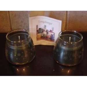    Longaberger Christmas Mini Evergreen Candles 