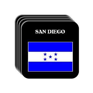  Honduras   SAN DIEGO Set of 4 Mini Mousepad Coasters 