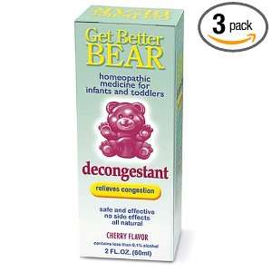  Get Better Bear Decongestant, Cherry Flavor, 2 Ounces 