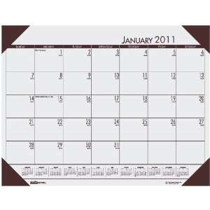  House of Doolittle EcoTone Gray Desk Pad Calendar, 22 x 17 